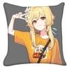 Anime Cushion Cover Pillow Case Genshin Impact For Sofa Car Home Decor