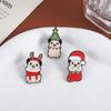 Puppy Christmas Dressup Enamel Pins Custom Christmas Tree Brooches Lapel Badges Clothes Animal Jewelry Gift for Kids Friends