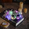 Plastic Feather Flower Mask Lace Venice Masquerade Mask Princess LED Glowing Mask  Carnival