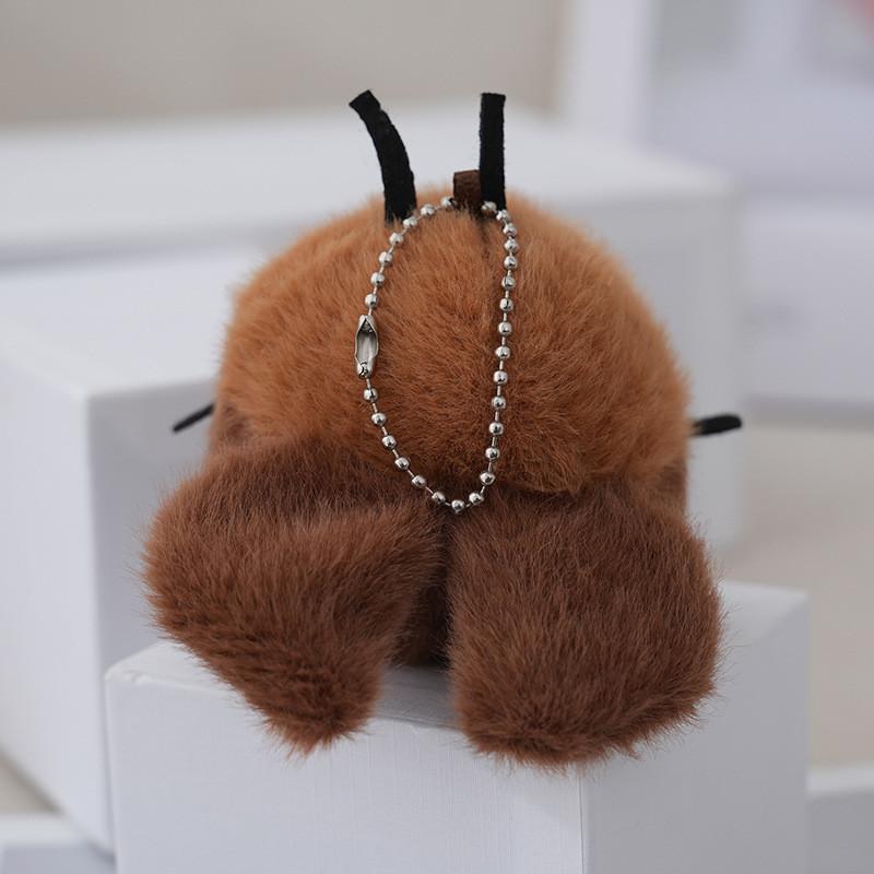 Cute Adorable Plush Cockroach Keychain Doll Soft Stuffed Toy For Backpack Decoration