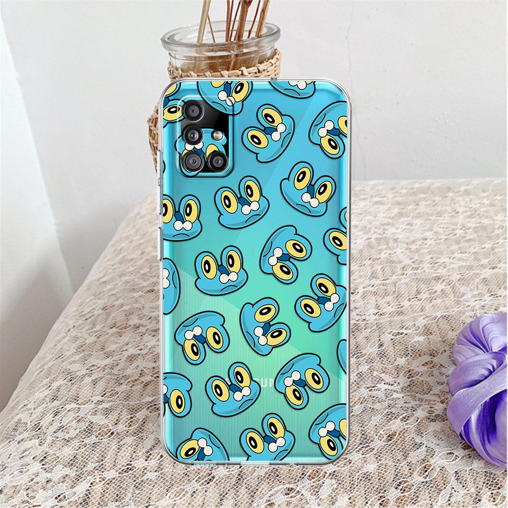 

Мягкий чехол для Samsung Galaxy A52 A12 A51 A32 A21s A22 A71 A31 A41 A53 A13 A02s A11 A72 A33, прозрачный чехол для телефона с милым лицом Pokemon Samsung A20e