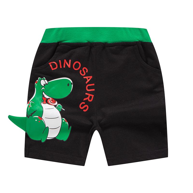 2025 Kinder Sommer Baumwollshorts mit 3D Dinosaurier Design