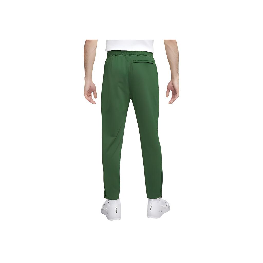 Nike Logo Embroidered Lace-Up Casual Knitted Sports Pants Men bottoms Green DC2567-341