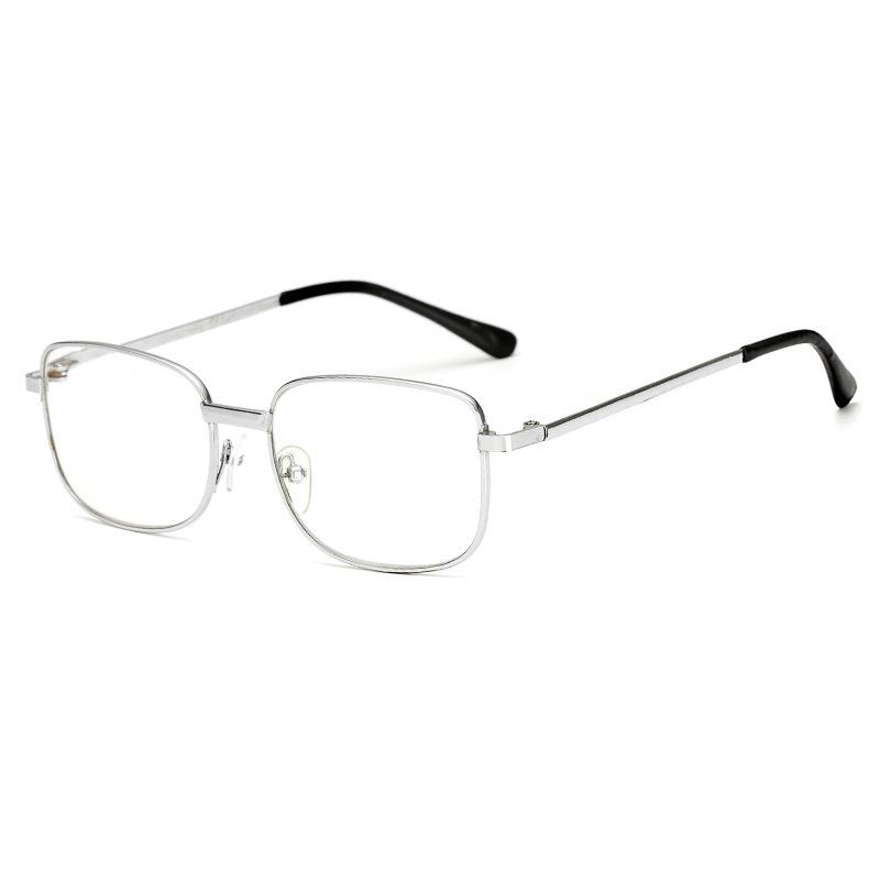 Metal Frame Reading Glasses Men Women Square Full Frame Magnifying High Definition Presbyopic Eyeglasses