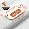 KAK Zinc Alloy Cabinet Knobs and Handles Tatami Hidden Door Handles Kitchen Handles Black Drawer Knobs Furniture Handle Hardware
