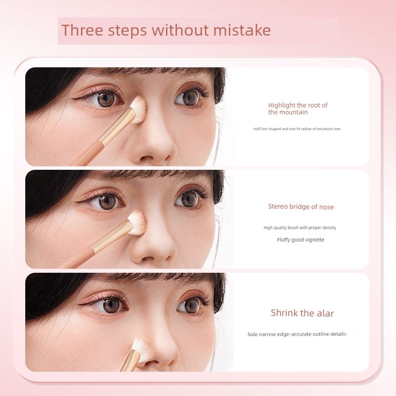 Ukiss Fan-Shaped Oblique Head Repair Sickle Eye Countour Brush