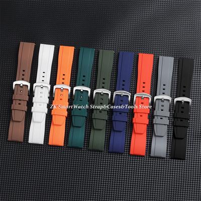 20mm 22mm Silikónový remienok pre Huawei Gt3/4 46mm Gumový remienok pre Rolex Sport Vodotesný náramok pre Citizen
