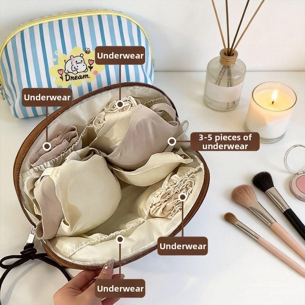 Cartoon Underwear Storage Bag Handheld Large Capacity Intimate Clothes Bag Portable Multi-functional Socks Sorting Pouch