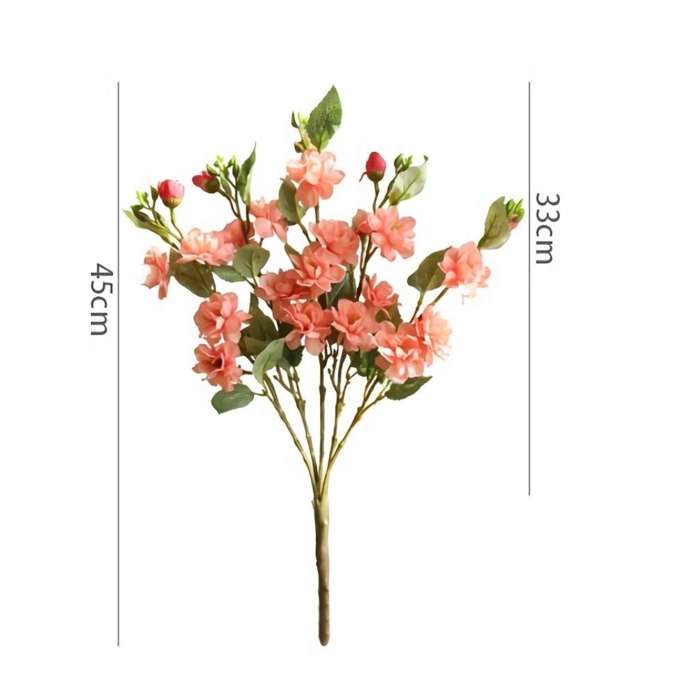 45CM Length Artificial Camellia Flower Silk Material Flower Arrangement  Wedding Decoration