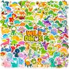 100 Stickers for Small Dinosaur Graffiti Stickers for Dinosaur Series Tyrannosaurus Rex Personality Cartoon Children's Stickers 4 Pieces/pack