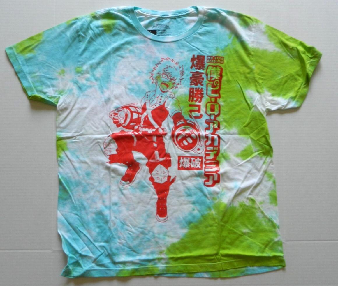 26 My Hero Academy Bakugou Tie Dye Sweets and Geeks T-Shirt Unisex T-Shirt XL