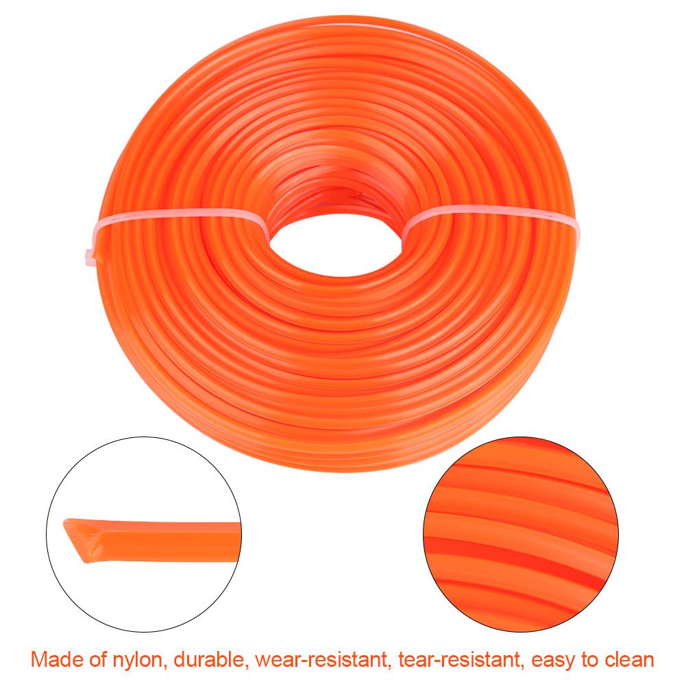 3mm Trimmer Line Nylon Cord Wire Square String Petrol Grass Trimmer 50m