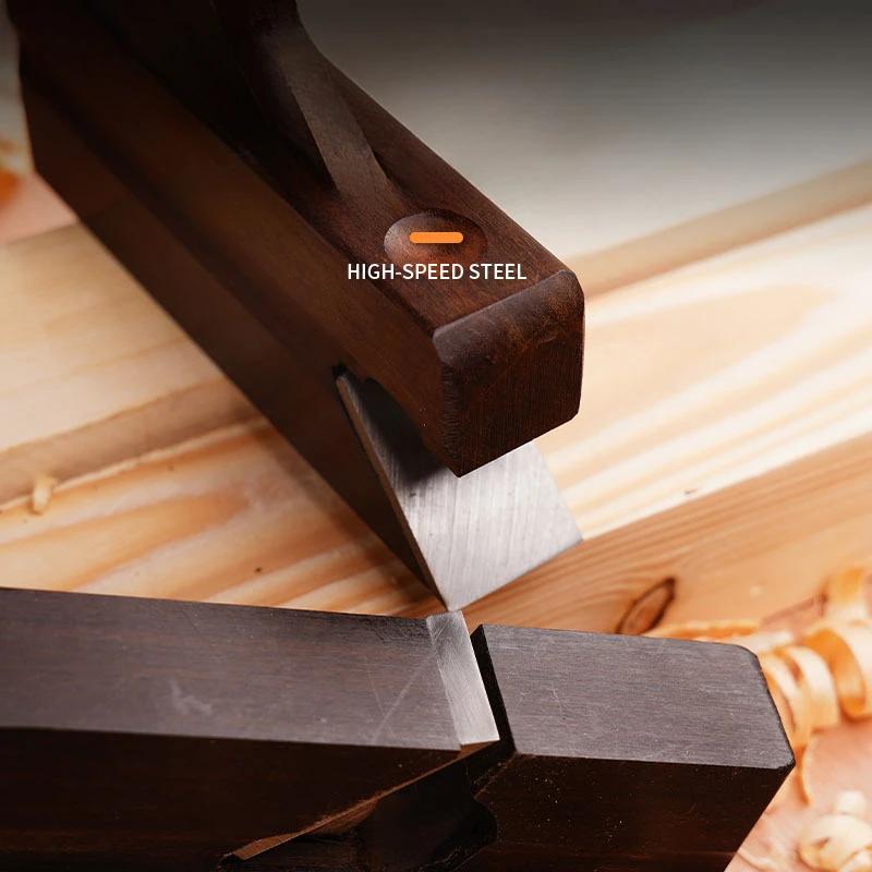 Single-Blade Grooving Plane with High-Speed Steel Blade - Precision Woodworking Tool for Fine Trimming &European-Style Carpentry