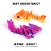 3D Printed Dragon Toys Colorful 3D Flexible Articulated Dragon Toy for Home Desk Decoration Stress Relief Toy for Kids & Adult