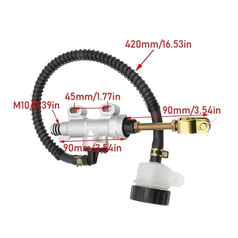 For Suzuki Kawasaki Honda Yamaha Motorcycle Rear Brake Pump Foot Hydraulic Refit Rear Brake Master Cylinder Pump 1PCS 45mm