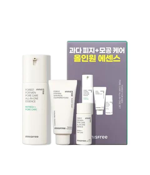 Forest Pore All-in-One Essence Special Set / Men s Skincare Men s Skin Lotion for Sensitive Skin (100mL)