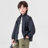 Duoduoja Boys' Stand Collar Reflective Strip Casual Jacket