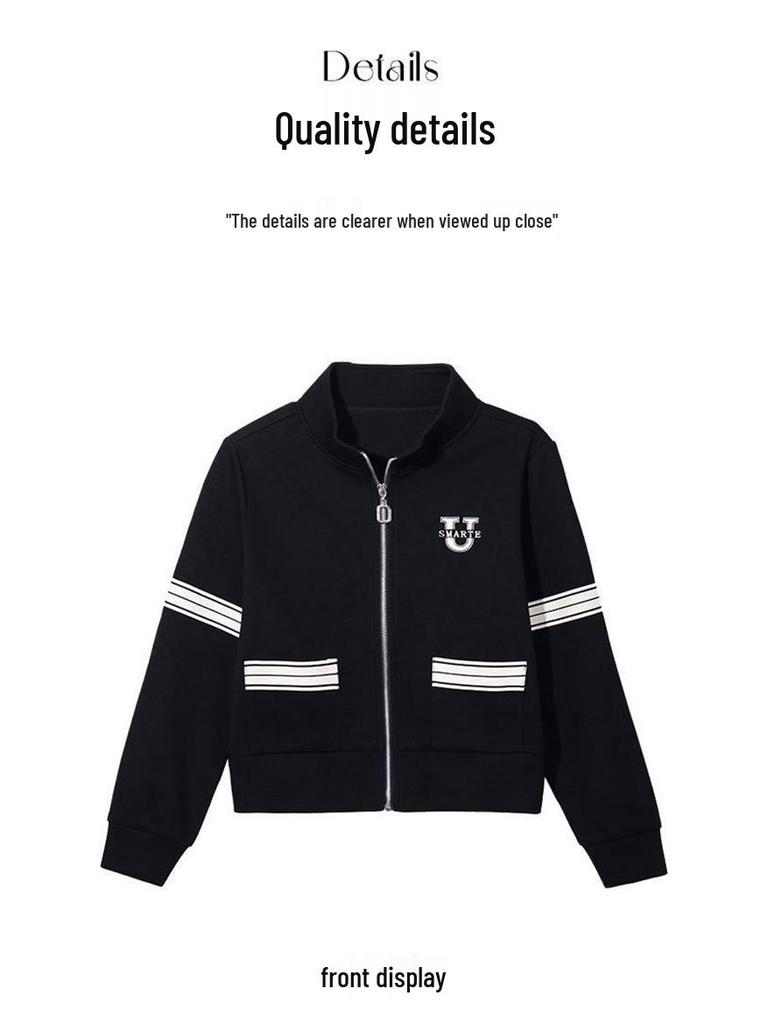 Women's Stylish Petite Cardigan Hoodie Jacket - Spring/Autumn 2025 Fashion