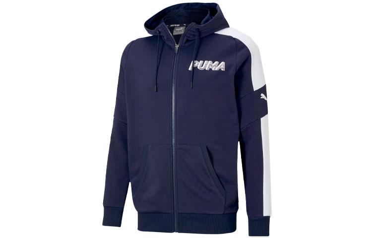 PUMA Jackets Men s Tweed Blue Hooded Moderate Other 588672-06 S