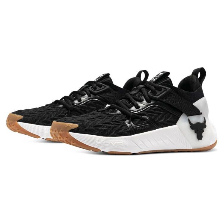 Under Armour Project Rock 6 Women's Black White Training Shoes 3026535-002
