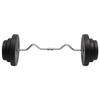 3145019 vidaXL Wavy Barbell Bar with Plates 60 Kg