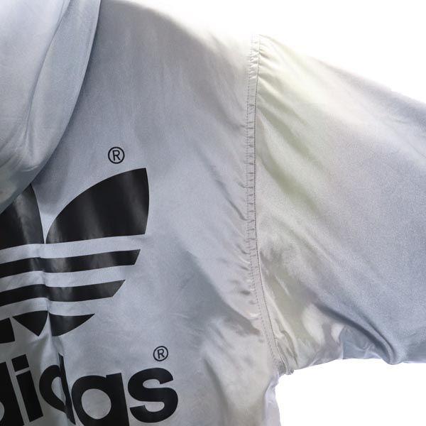 adidas Hooded Batting jacket 140 Silver system Back bore Kid's Used