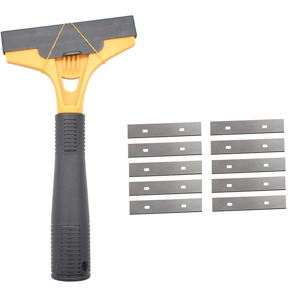 Floor Tiles Blades Scraper Glass Glue Stains 10pcs 7.87x4.13inch ABS Ceramic Tiles Cleaning Scraper Decoration Pollution Metal