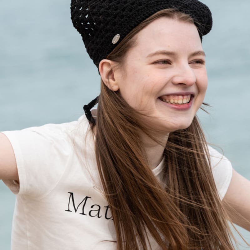 Slowslowly Nr. 135 / Lily Haarbandana _ Schwarz (Lily Häkelstrick Haarbandana _ Schwarz)