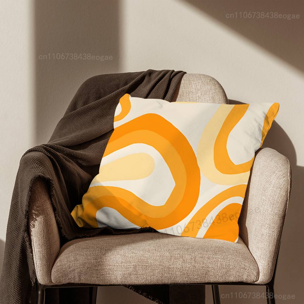 Abstract Art Swirl Graffiti  Pillow Case For Room Sofa Cushion Cover Suitable For Home Bedroom Decoration And Protector