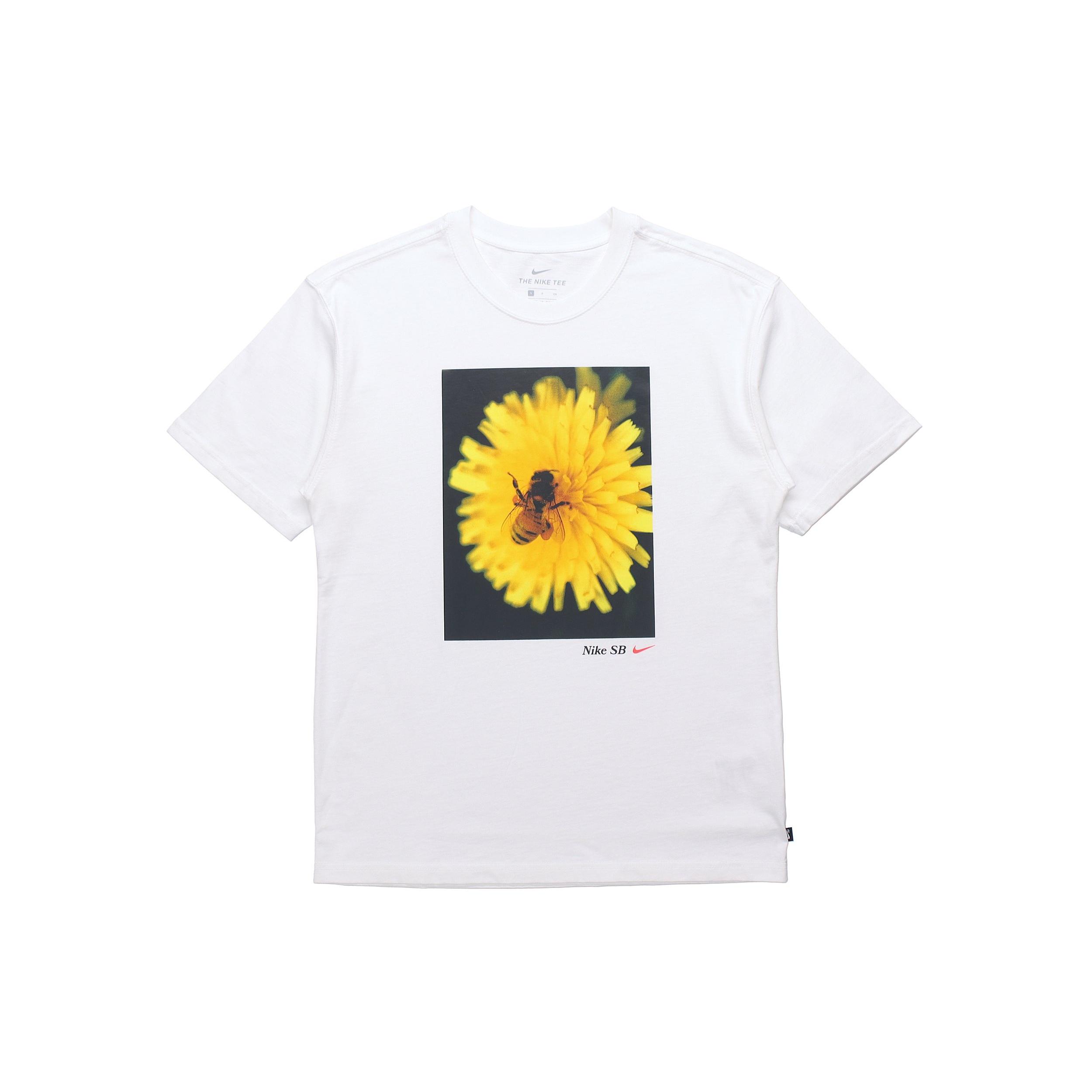 Nike SB Skateboard Sports Casual Daisy Print Crew-neck Short Sleeve White Men s DB9962-100 XL