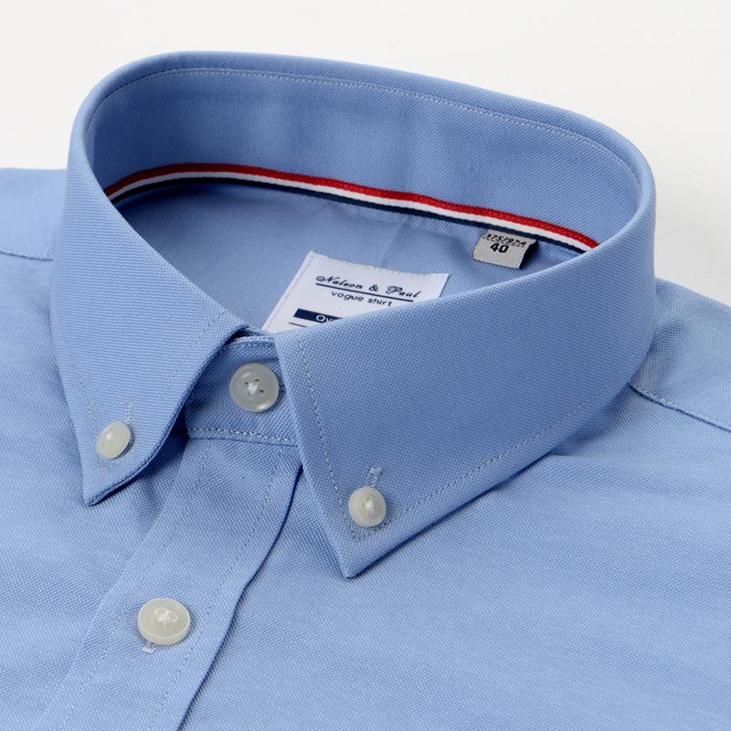 Men's Long Sleeve Striped Oxford Button-Down Shirt - New Color