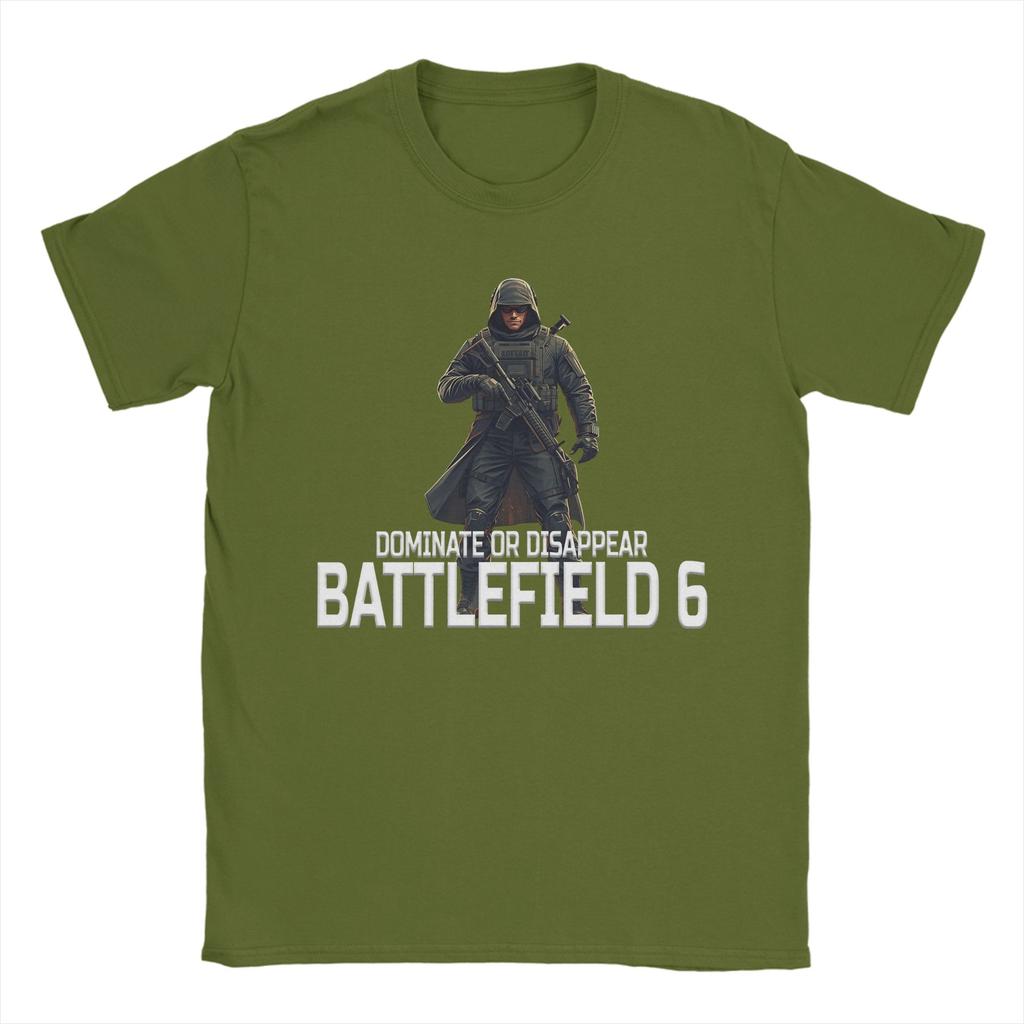 Maglietta unisex in cotone con stampa grafica "Battlefield 6 Funny Games BF6 Outfit", divertente e divertente.