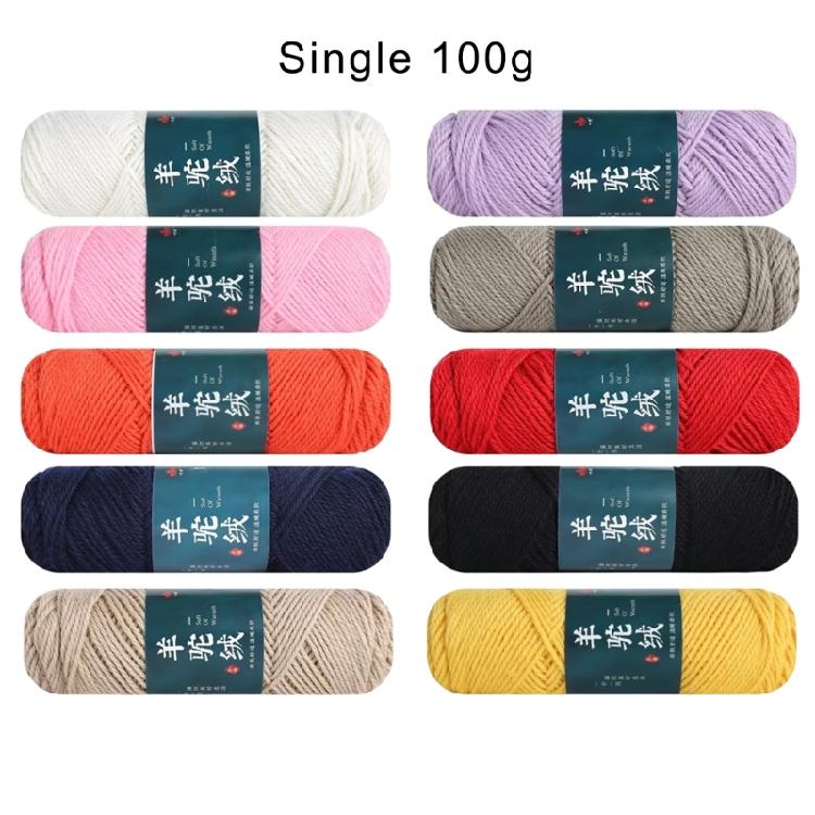 Pack Of 5 Wool Yarn Soft Crochet Yarn Hand Knitting Yarn 100g/Roll For Knitting Rugs Sweaters Scarves Hat Gloves
