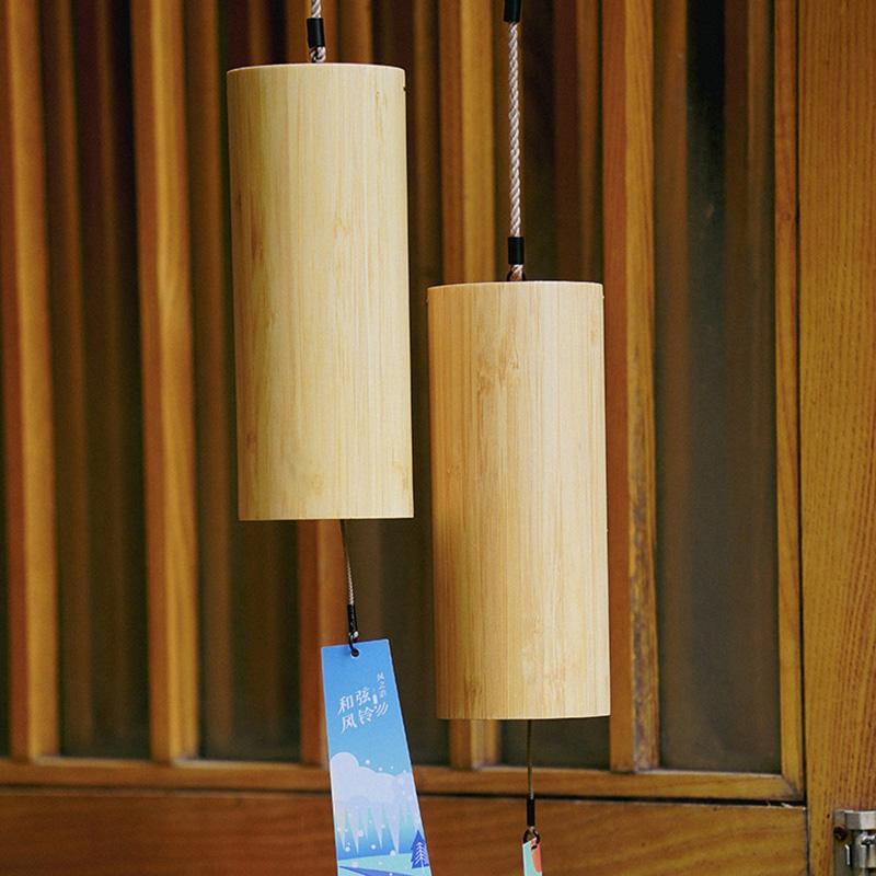 Hluru Windchime Bamboo 8 Rods Notes, Wind Chimes 8 Rods, Wind Bell Craft Outdoor, Garden Patio Zen Meditation, C G Am Dm Chord