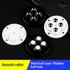 4Pcs 4 Beads Self Adhesive Caster Mini Swivel Wheels Universal 360 Degree Rotation Pulley For Furniture Storage Box