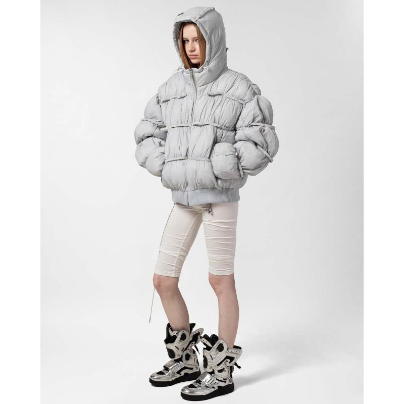 Unisex Streetwear Kokvilnas Stepēta Jaka Ar
