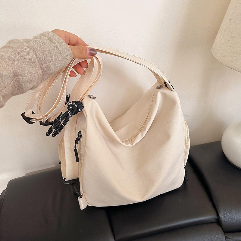 Schoolbag One Pack Multi-Back Niche Design Backpack Women's Sports Light Crossbody Tote Bag Going Out Commuting Fitness Backpack