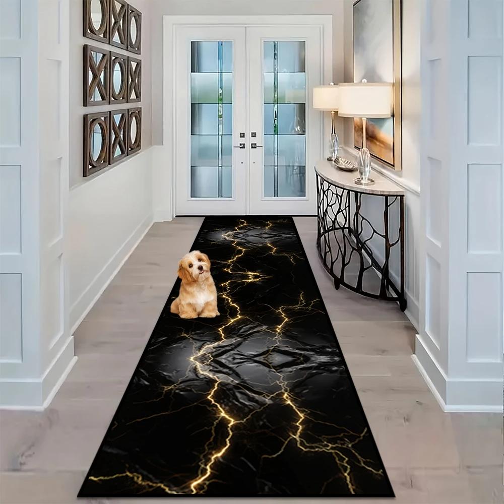 Anti-slip Kitchen Floor Mat with Water Absorbing Feet - Machine Washable, Easy to Clean, Quick Drying Home Decoration