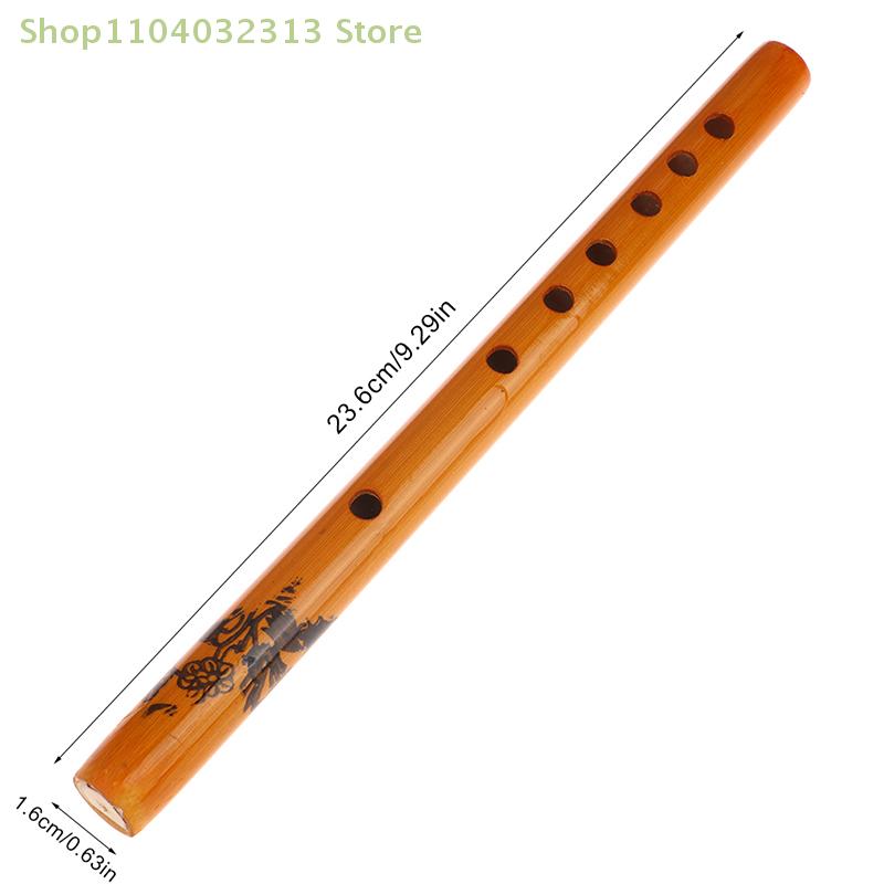 1PZ Clarinetto di Bambù a 6 Fori Colore Legno Flauto Strumento Musicale per Studenti Guida per Principianti agli Strumenti Musicali