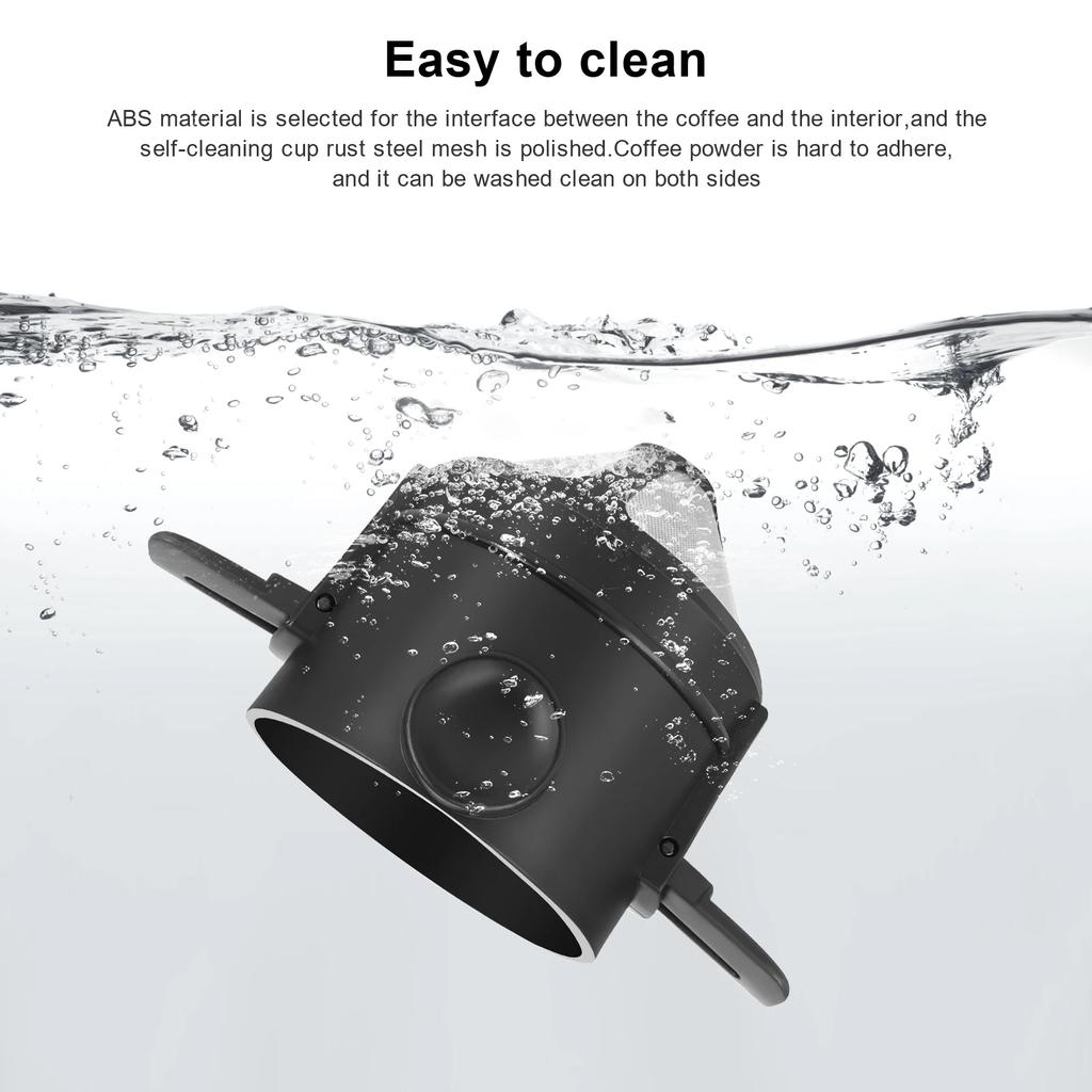 Tragbarer Kaffeefilter Wiederverwendbarer Kaffeetrichter Edelstahl Kegel Kaffeetropfer Brühwerkzeuge Papierloser Pour Over Teehalter