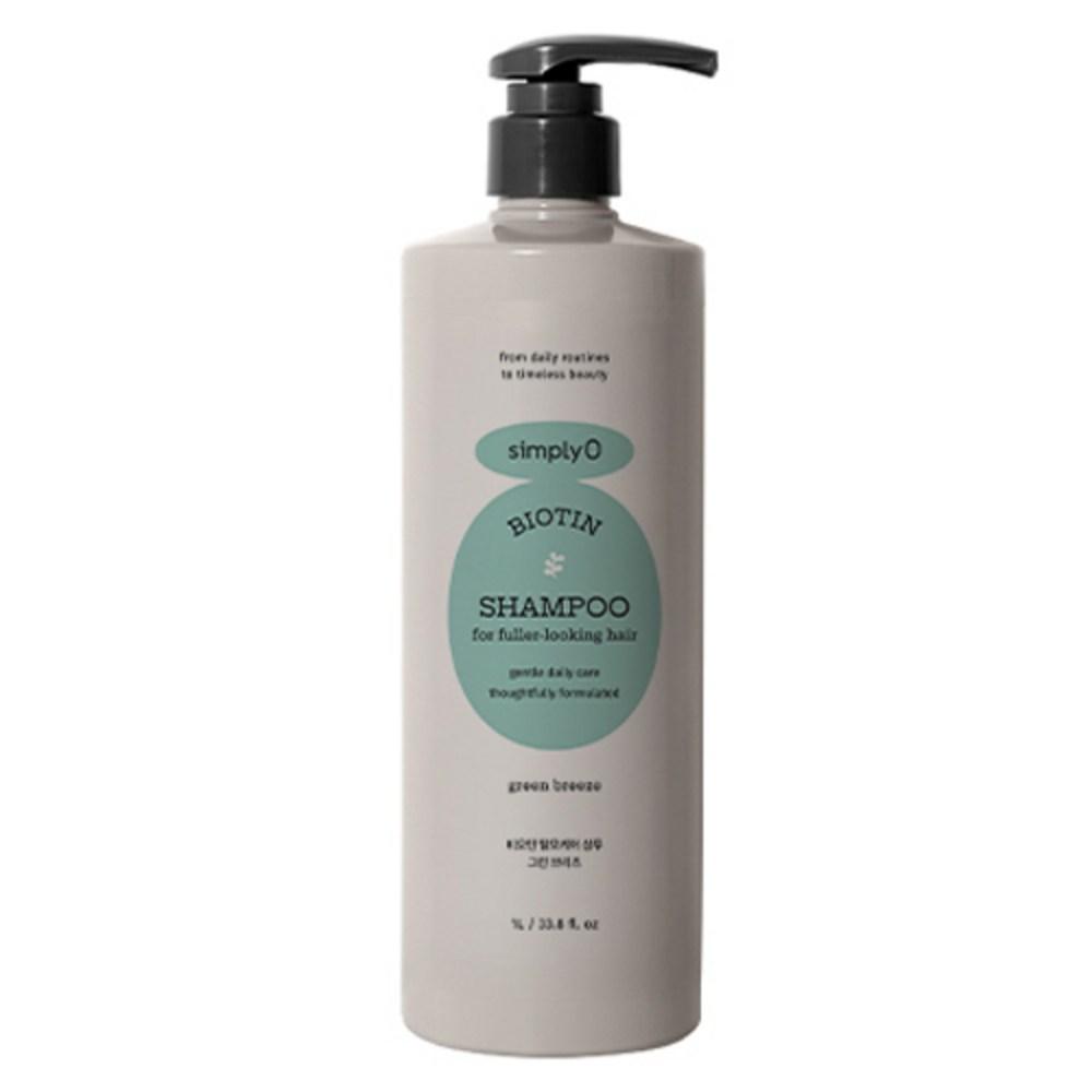 Simplyo Biotin Hair Loss Care Shampoo Green Breeze Scent 1L 1 Pcs