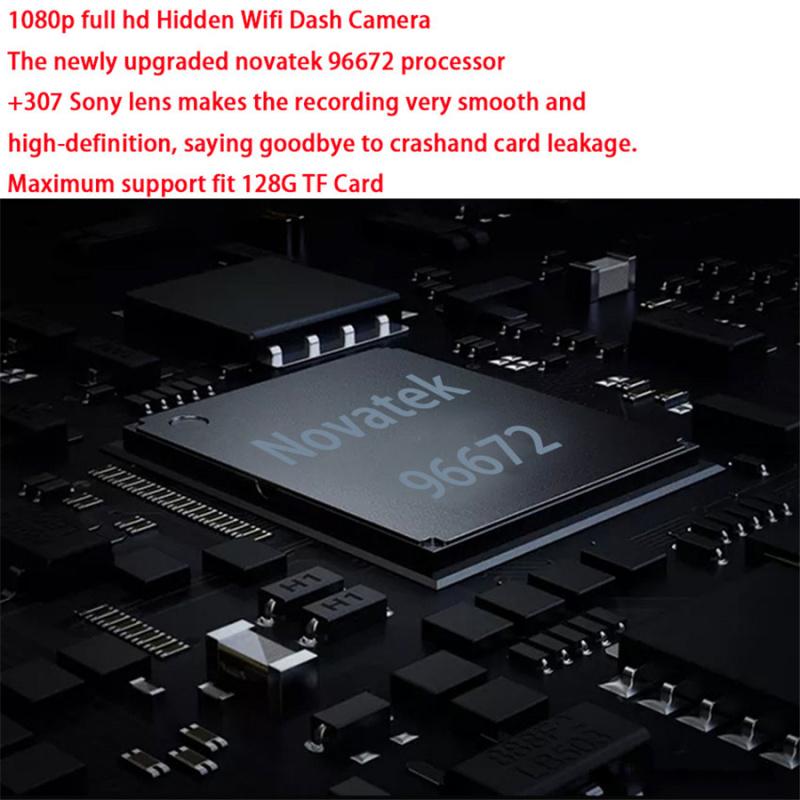 Car Dash Cam Dvr With 1080P 170° Camera With Wifi For Lexus Rx 2016-22