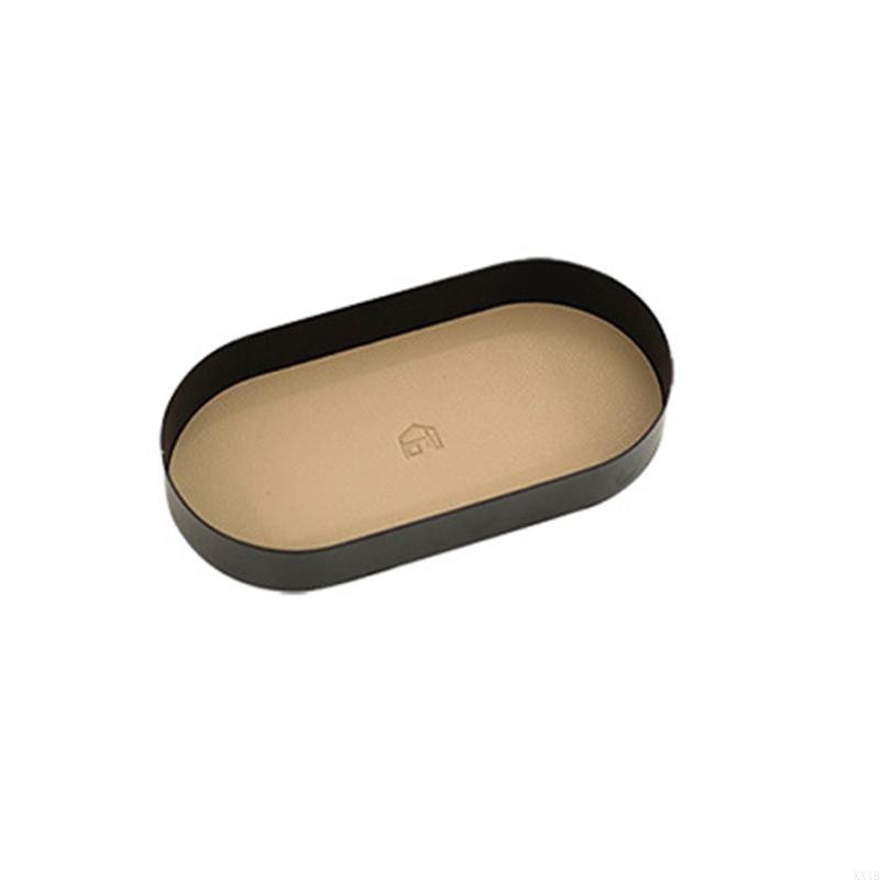 

KX4B Oval for Key Tray Storage Rack Multipurpose Fruit Dessert Plate Jewelry Cosmetic