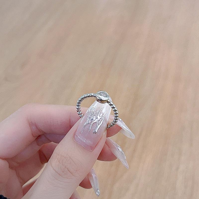 Stacked Wind Ring Women'S Mix And Match Fashion Suit Personalized Zircon Niche Design High-End Ring