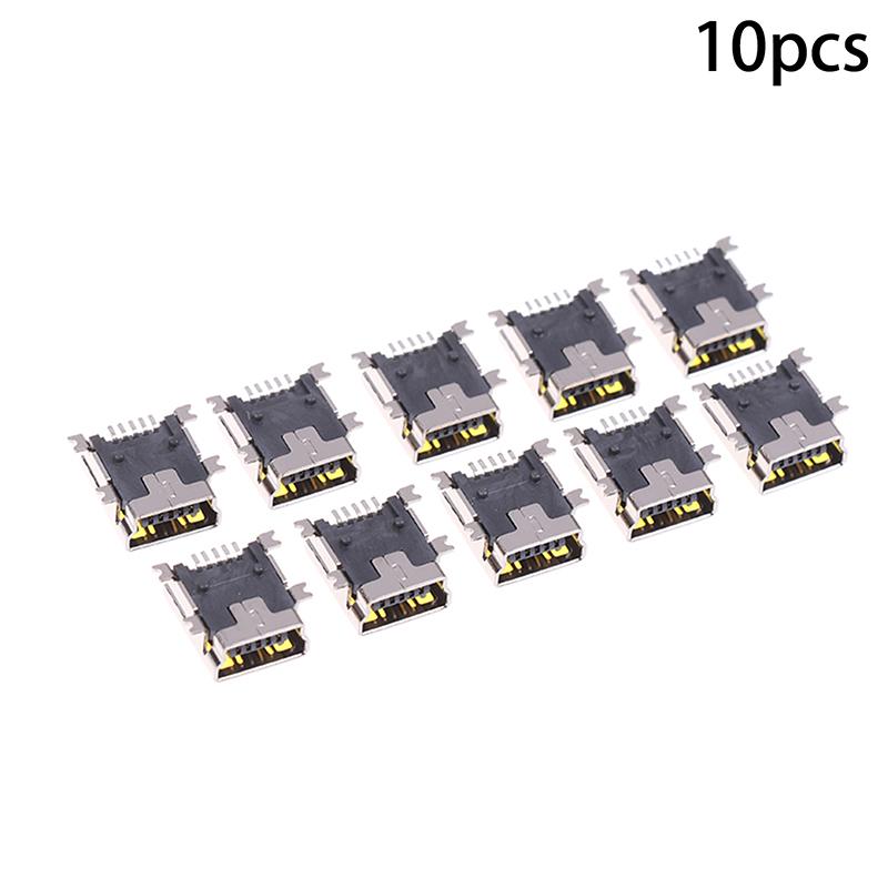 10/20Pcs Mini Usb Female Socket Connector Plug 5Pin Smd Type Usb Port For Tail Charging Mobile Phone Data Ports