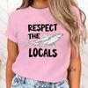 (Premium T-shirt)Fashion Protect The Ocean Protect The Locals Printed T-Shirts Retro Style Women Shirt Tee Protect The Ocean Top