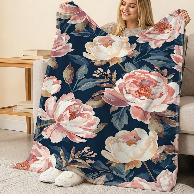 Flannel Fleece Blanket High-Density Plush Soft Warm Throw for Home, Couch Napping, Car Use, Ideal for Christmas & Halloween Decor