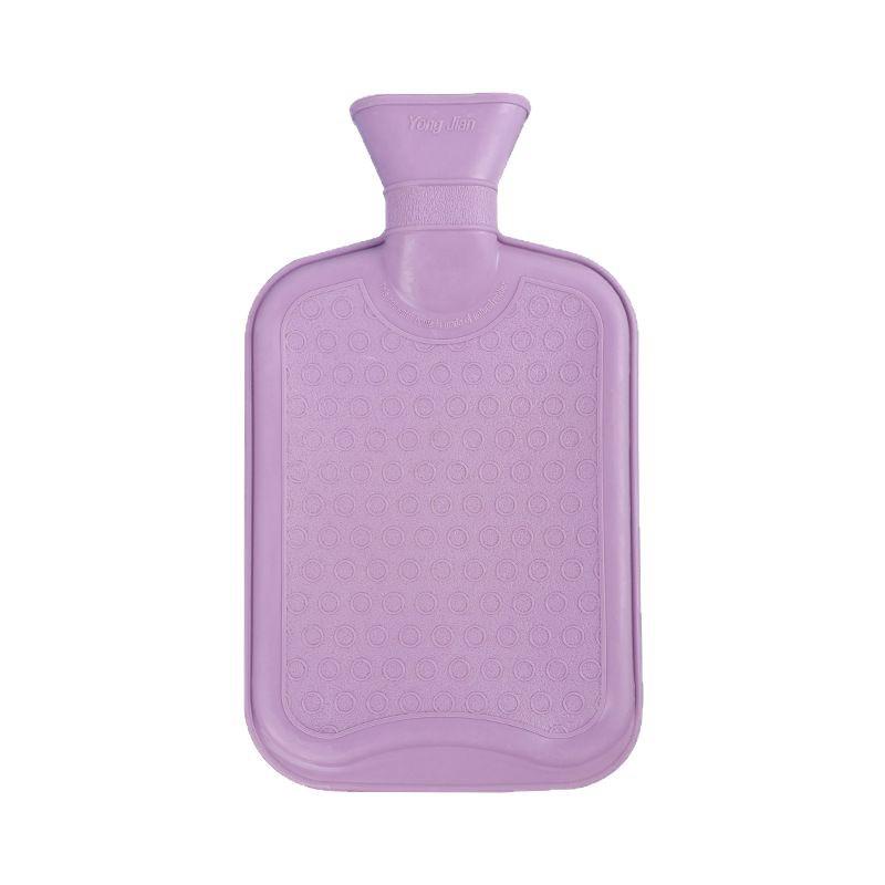 500ml Cartoon Print Hot Water Bottle with Thick Cloth Cover - Old-Fashioned Hand Warmer