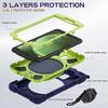 360 Rotating Kids Case Universal for Samsung Galaxy Tab Active 5 3 SM-X300 X306B SM-T570 575 8" Armor Stand Cover Shoulder Strap