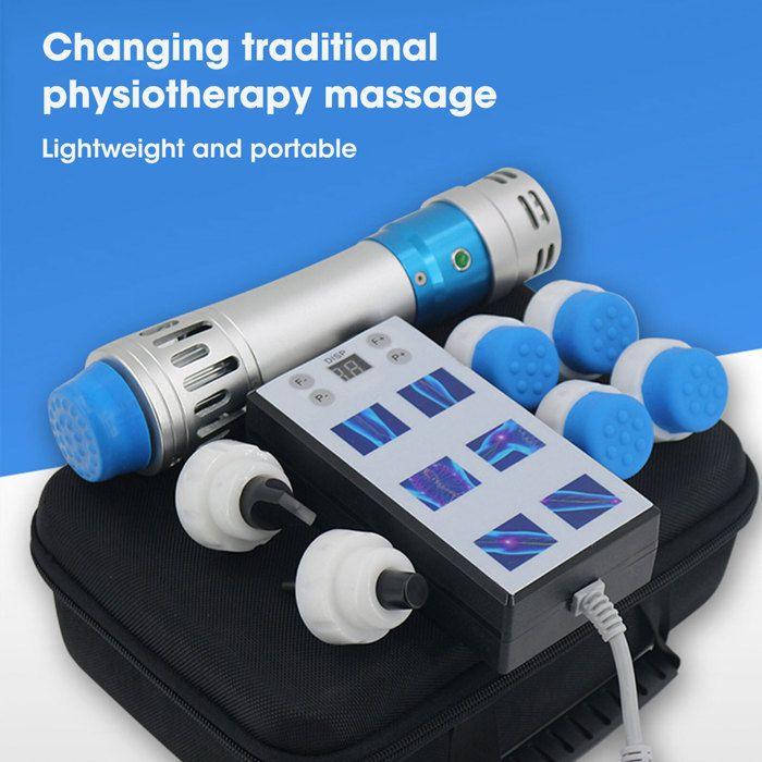 Shockwave Massage Device, Professional Body Care Relief Massager with 7 Care Heads, 16 Frequencies and 12 Levels